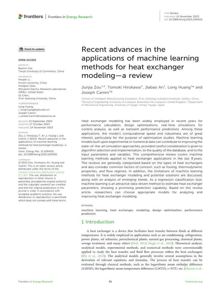 Recent Advances in The Applications of Machine Lea | PDF | Machine ...
