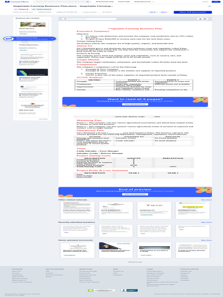 Vegetable intelligence overview