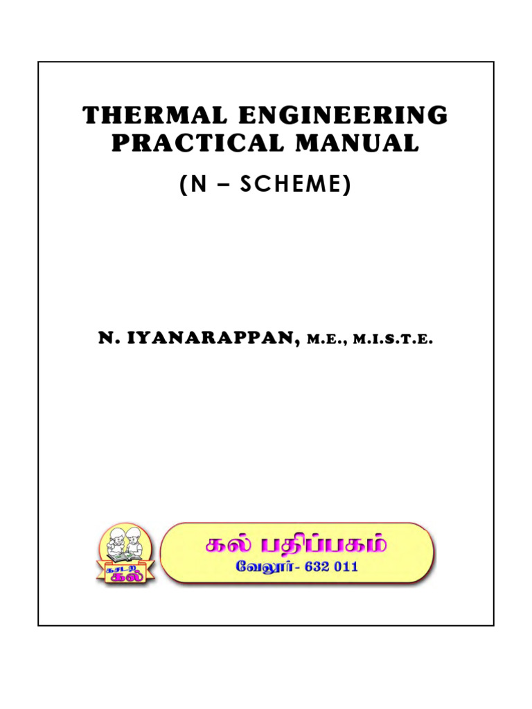 Thermal Engineering Practical (N - Scheme) | PDF | Internal Combustion ...