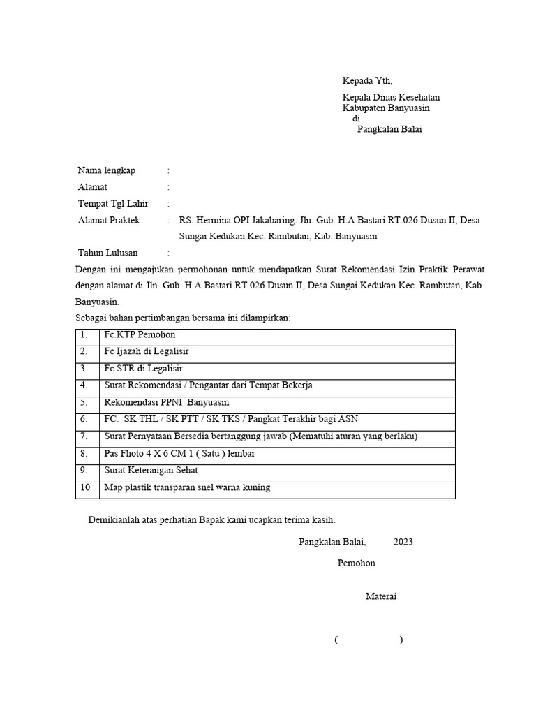 Blanko Kosong Perawat Print 2 Rangkap | PDF