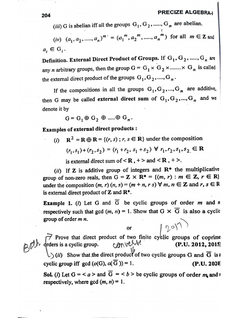 Pages From 1 Direct Product Groups-2 | PDF
