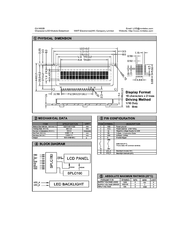 LCD Pantalla | PDF