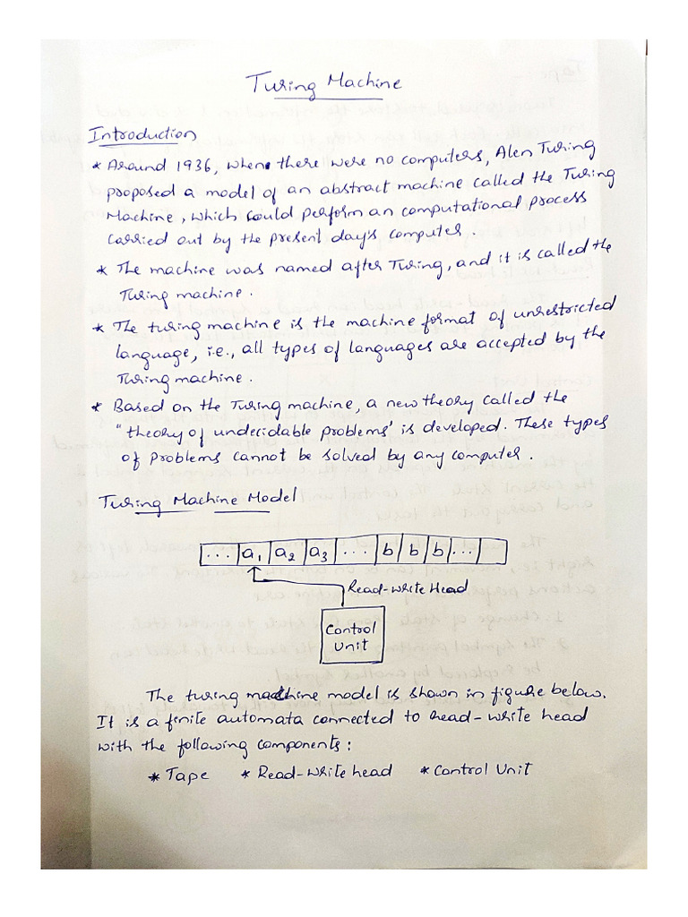 Turing Machine Construction Techniques | PDF | Computer Science ...