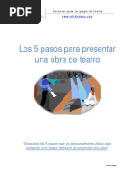 Estructura de Una Obra de Teatro  Teatro  Poesía