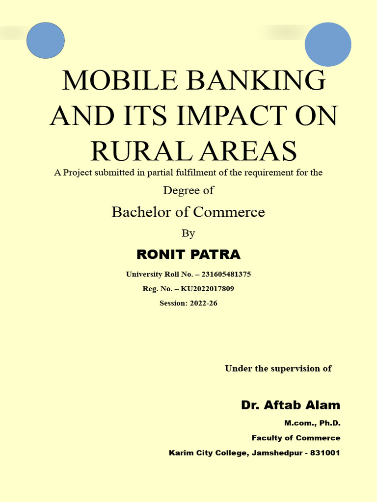 Mobile Banking Impact in Rural Areas | PDF | Banks | Financial Inclusion