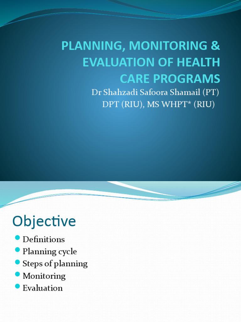 Health Program Planning & Evaluation Guide | PDF | Evaluation | Risk