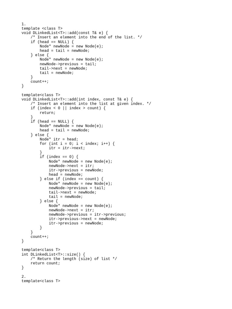 DLL | PDF | Algorithms And Data Structures | C++