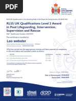 NPLQ Theory Assessment Questions | PDF | Swimming | Cardiopulmonary ...