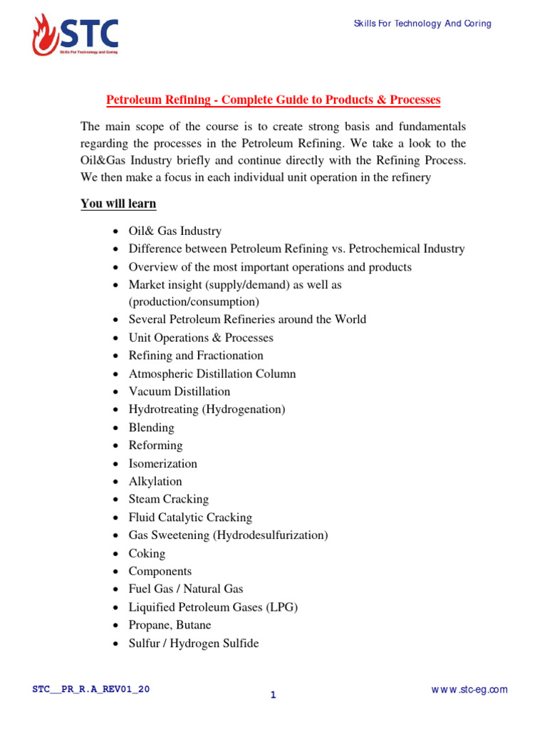 NRL Refinery Processes Overview | PDF | Oil Refinery | Petroleum