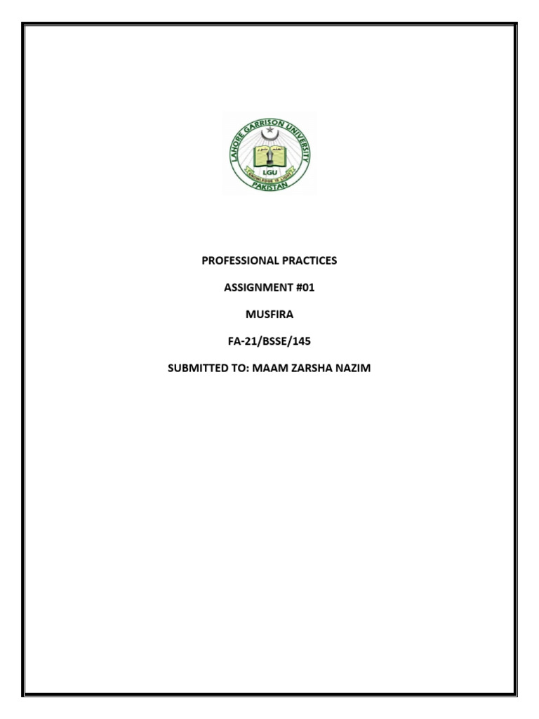 145 A Professional Practices Pdf Marketing Strategic Management