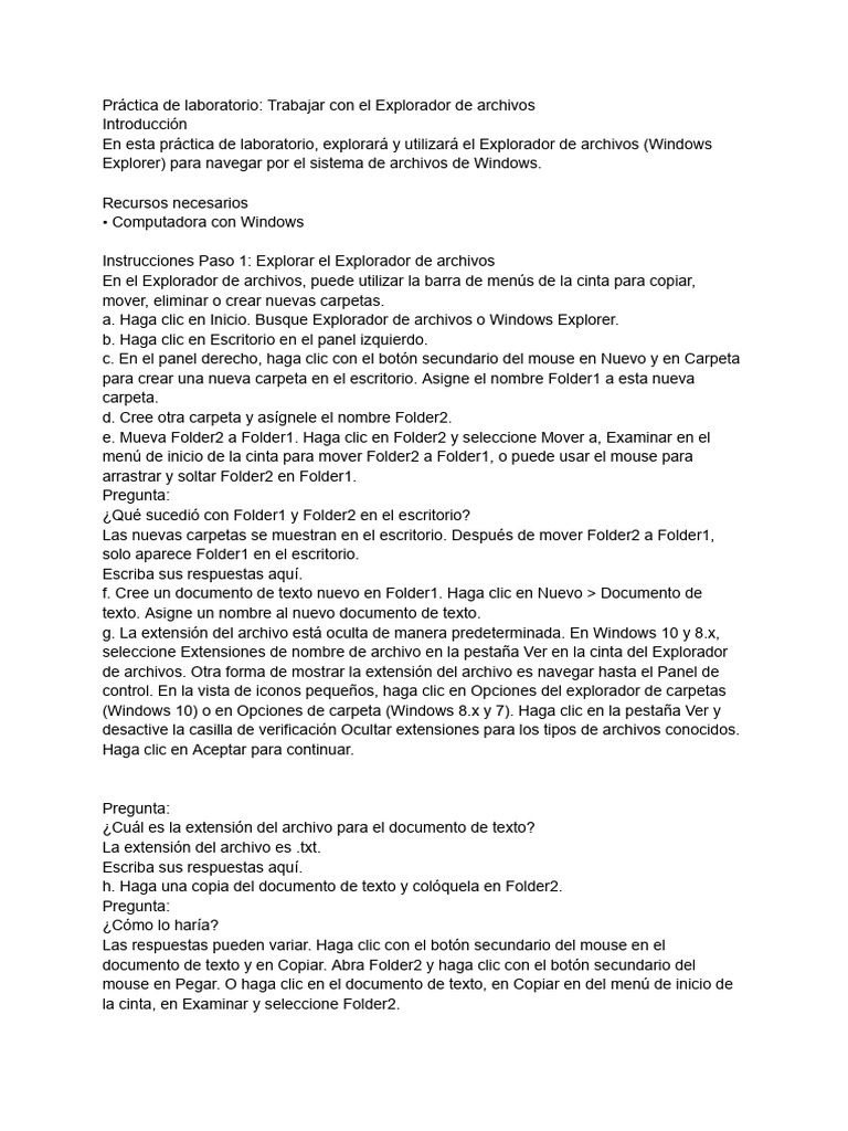 Práctica | PDF | Archivo de computadora | Microsoft Windows