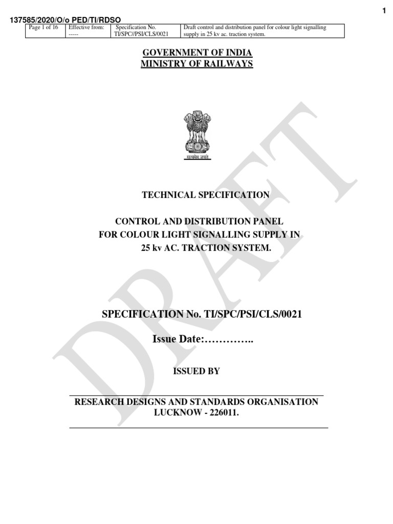 CLS Panel for Railway Signalling Systems | PDF | Switch | Alternating ...