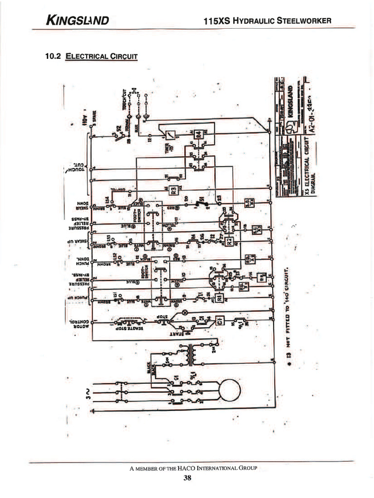 115xs-110V CONTROL WIRING DIAGRAM | PDF