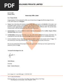 Swiggy Offer Letter