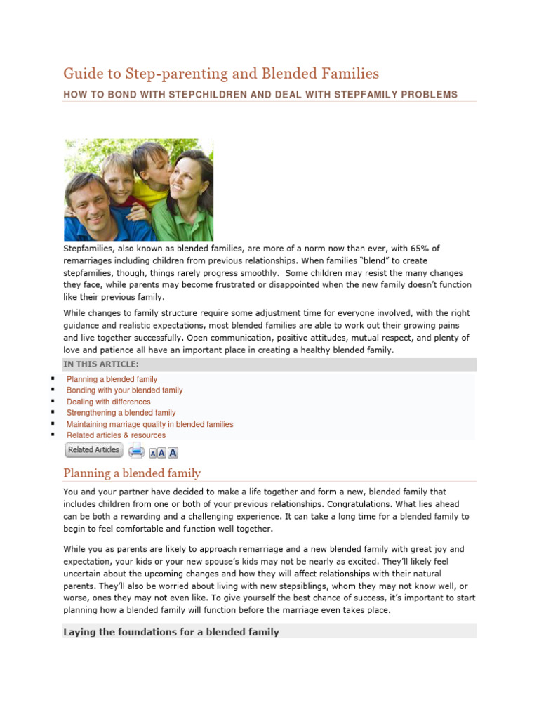 Guide_to_Blended_Families | Download Free PDF | Stepfamily | Family