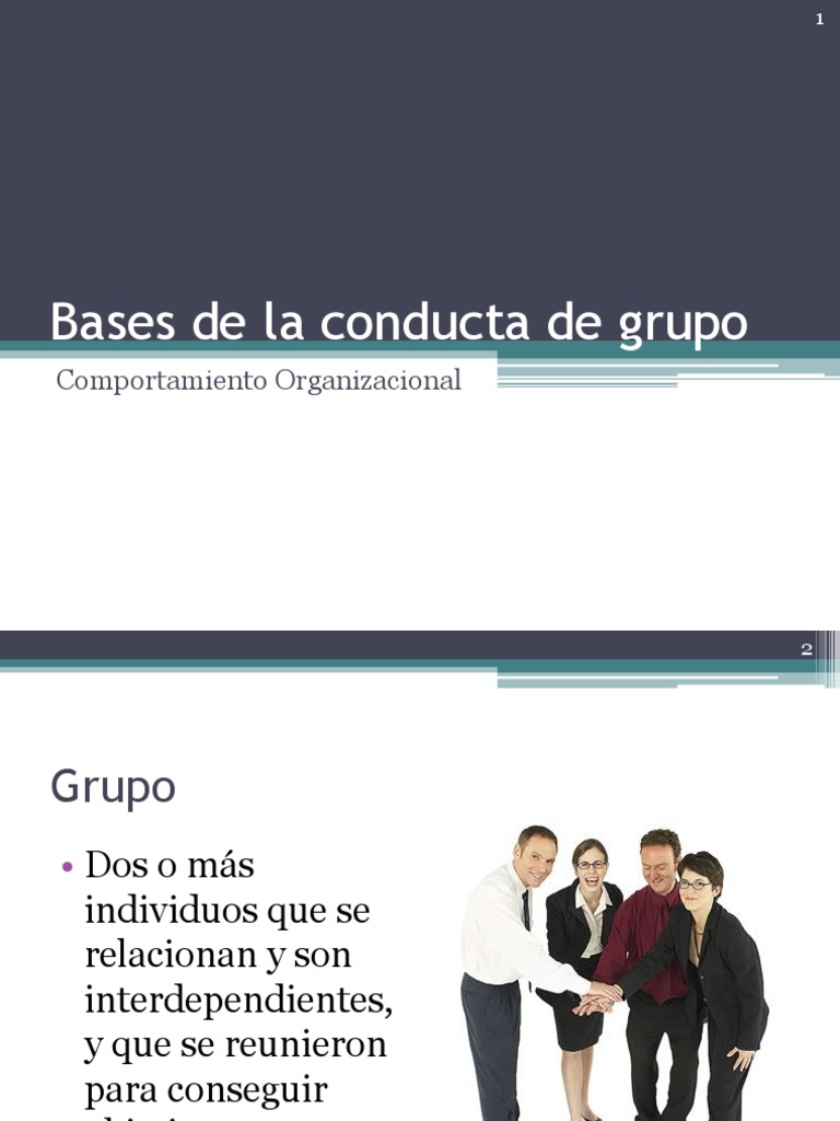 Fundamentos del Comportamiento en Grupos | PDF | Comportamiento | Toma ...