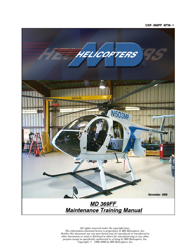 Maintenance Training Manual Md369ff | PDF | Helicopter