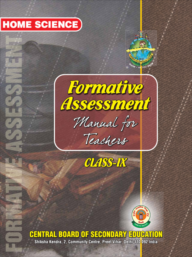 Home Science Formative Assessment Guide | PDF