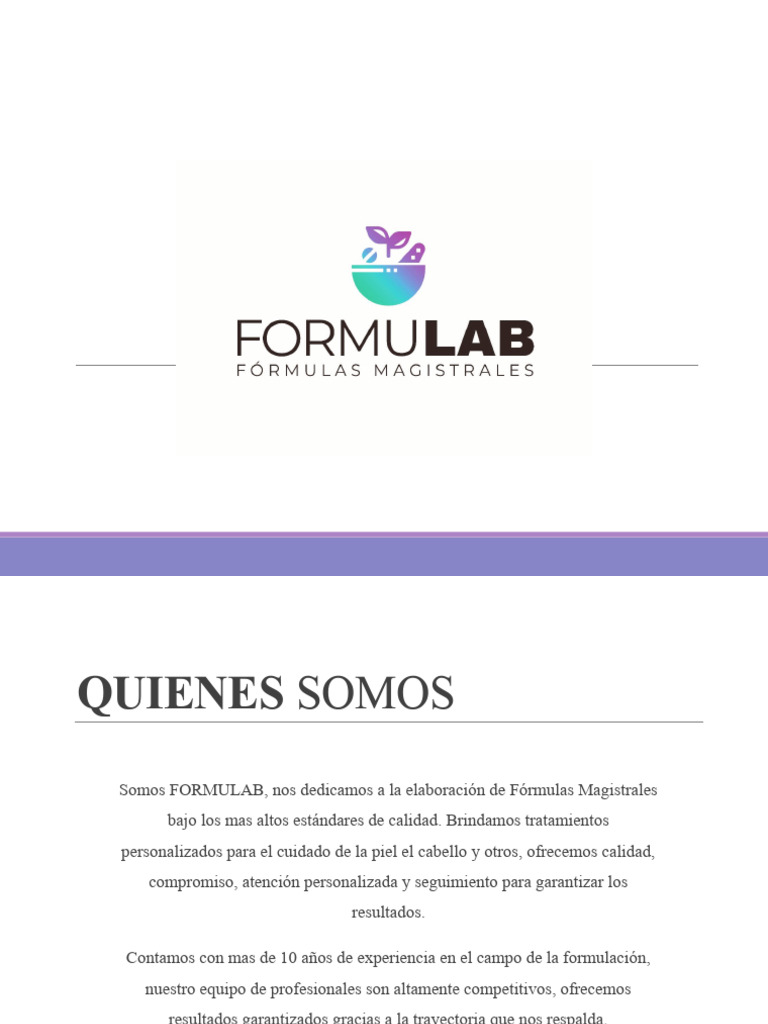 Formulaciones Personalizadas de Calidad | PDF | Farmacéutico