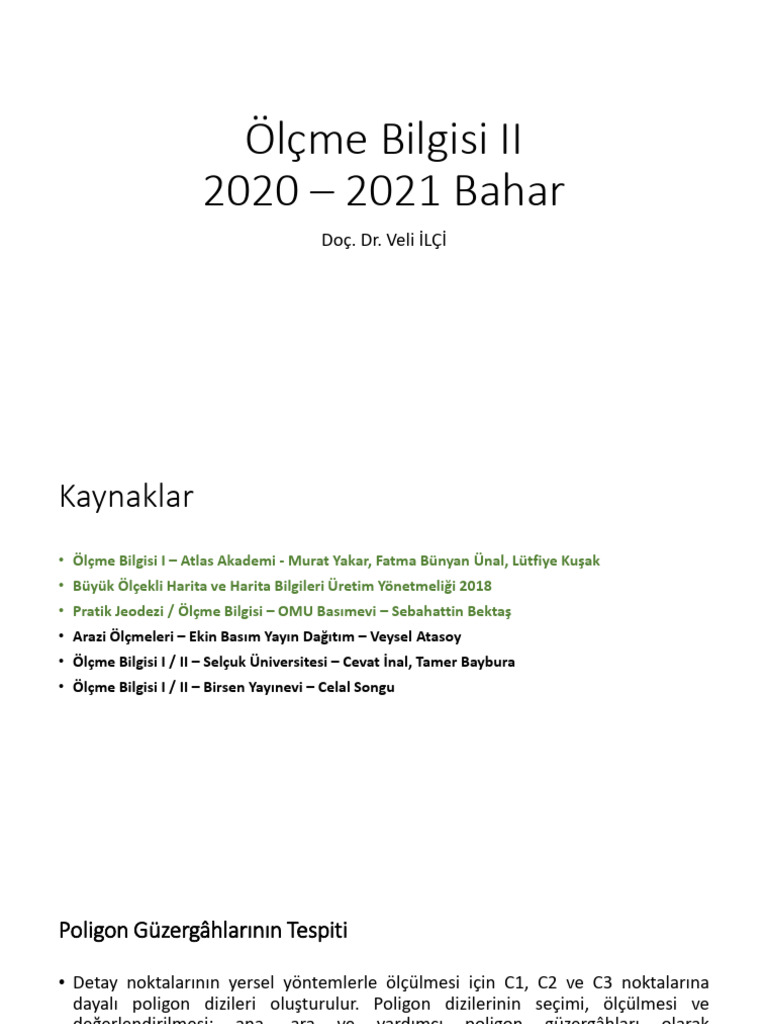 Ölçme Bilgisi II - Hafta 2 | PDF