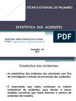 Estatística Dos Acidentes Sérgio Oliveira - ETE Palmares - PE