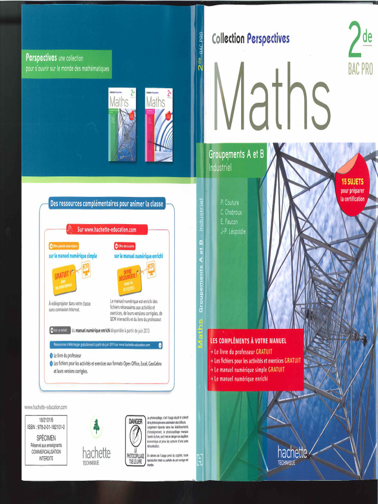 Hachette Maths 2denouv 000 Couverture | PDF