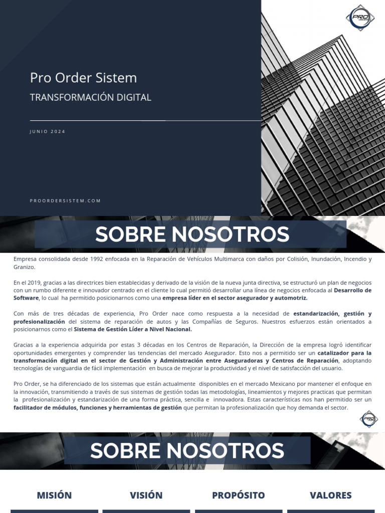 Junio 24 Presentación Pro Order Software - Seguros - Compressed | PDF ...