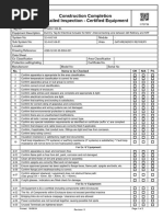 EEHA Inspection Sheet Template | PDF | Electrical Connector | Equipment
