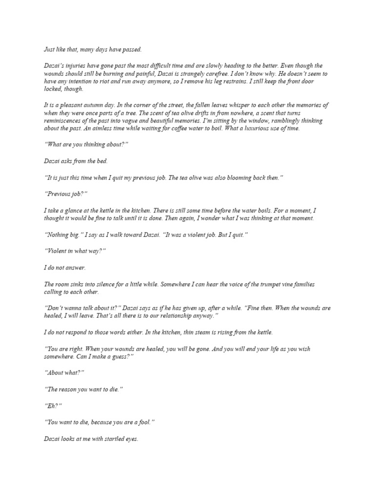 The Day I Picked Up Dazai Part 3 | PDF