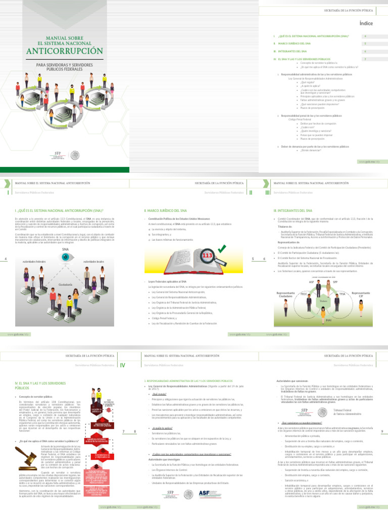 Manual del Sistema Nacional Anticorrupción | PDF | Gobierno Federal de ...