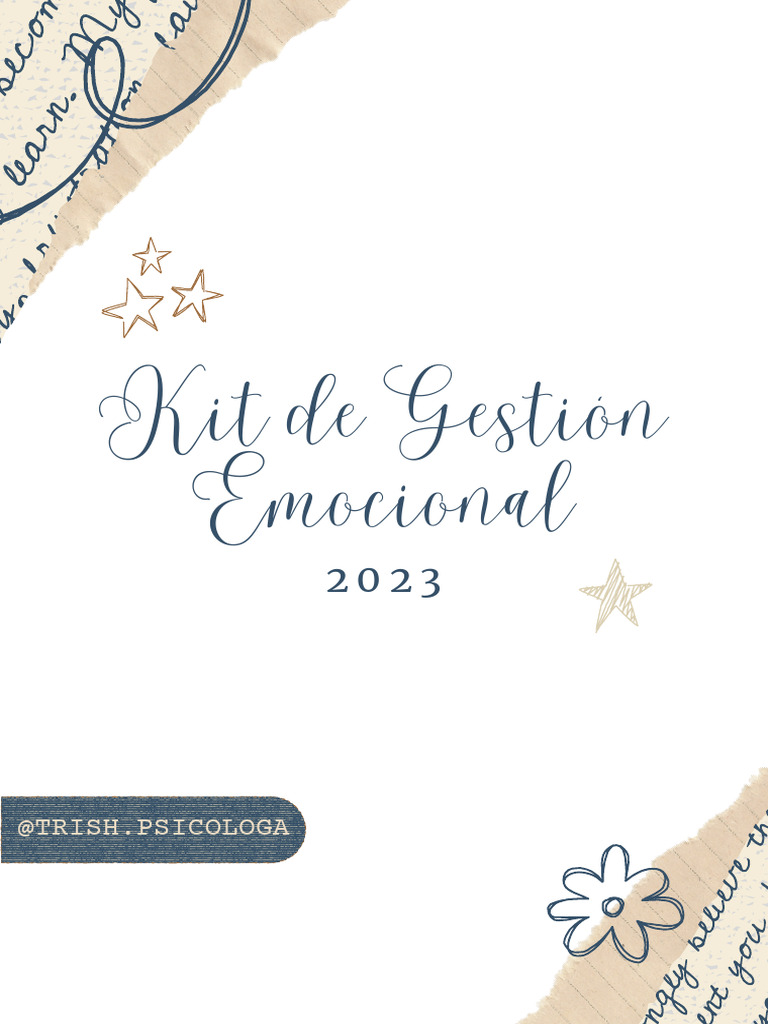 Kit de Gestión Emocional para Adultos | PDF | Las emociones | Conceptos ...