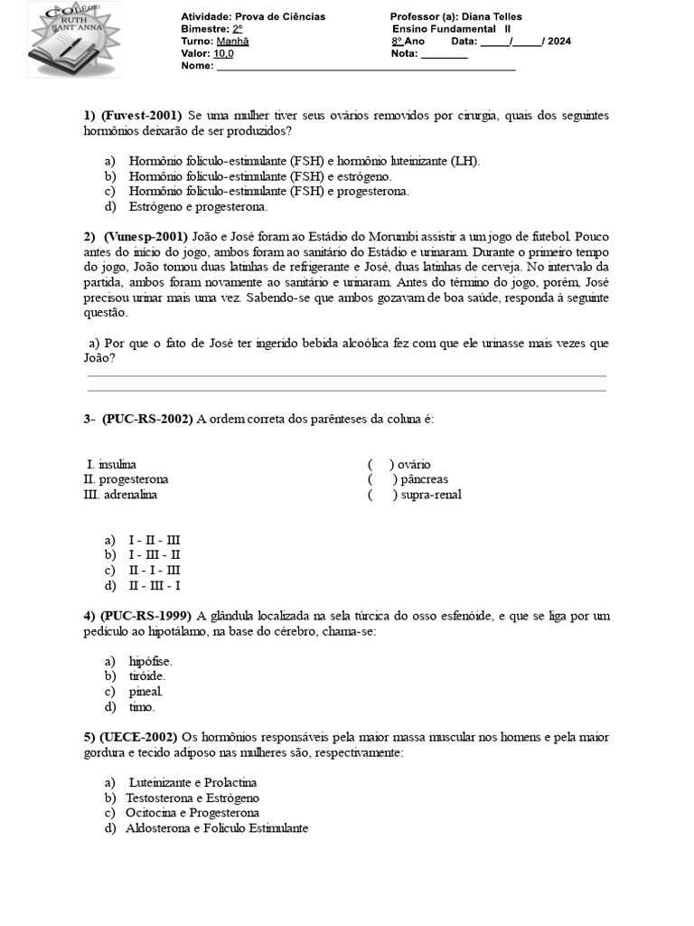 Prova oitavo ano documentos google download gr tis pdf gl ndulas