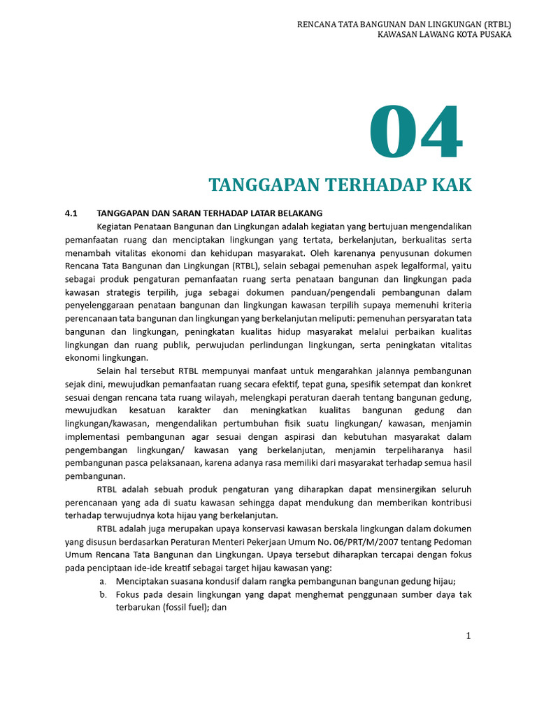 RTBL Kawasan Lawang Kota Pusaka | PDF | Seni