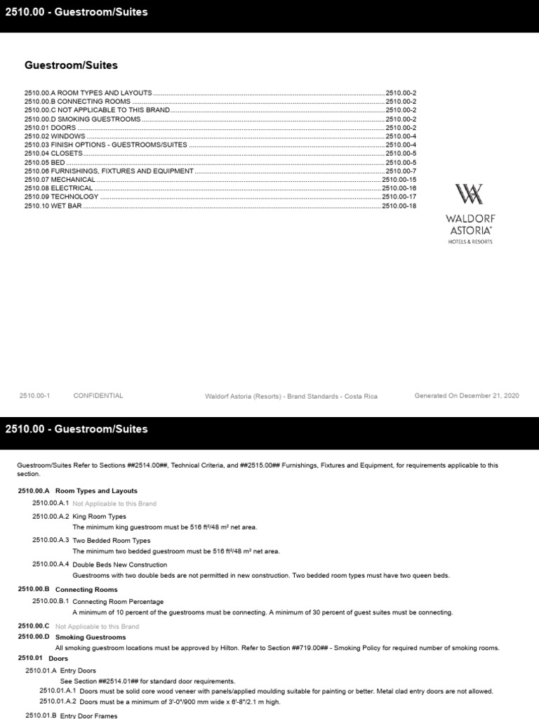 Waldorf Astoria (Resorts) - Costa Rica-2510.00-Guestroom - Suites | PDF