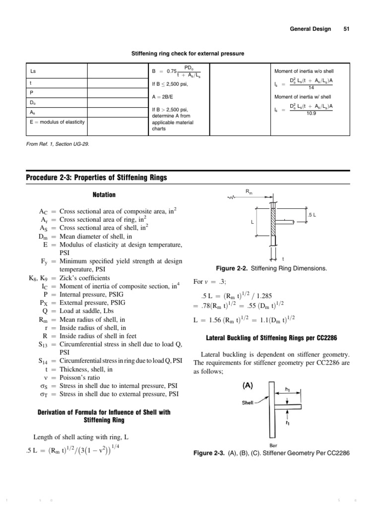 Properties of Stiffening Rings | PDF | Stress (Mechanics) | Buckling