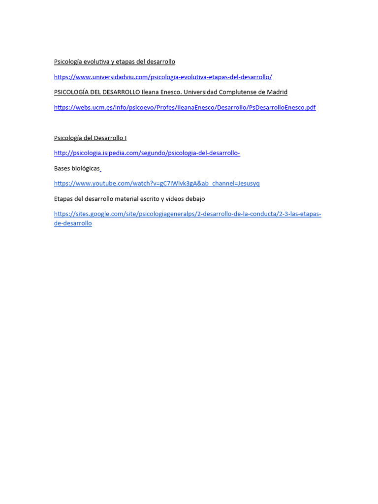 Enlaces Unidad 2 | PDF | Crecimiento personal y profesional | Ciencias ...