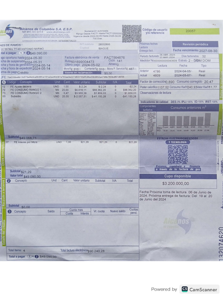 Recibo Servicio Publico | PDF