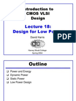 Introduction To Cmos Vlsi Design: Design For Low Power