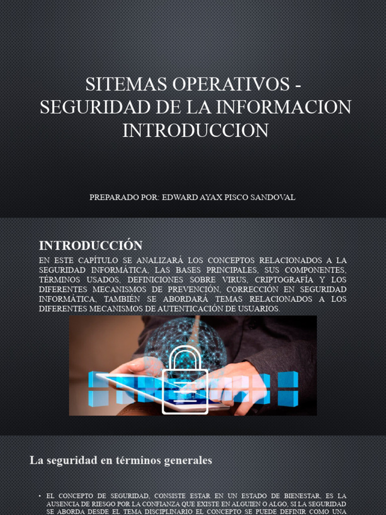 Semana 08 - Introduccion A La Seguridad de La Informacion | PDF | La ...
