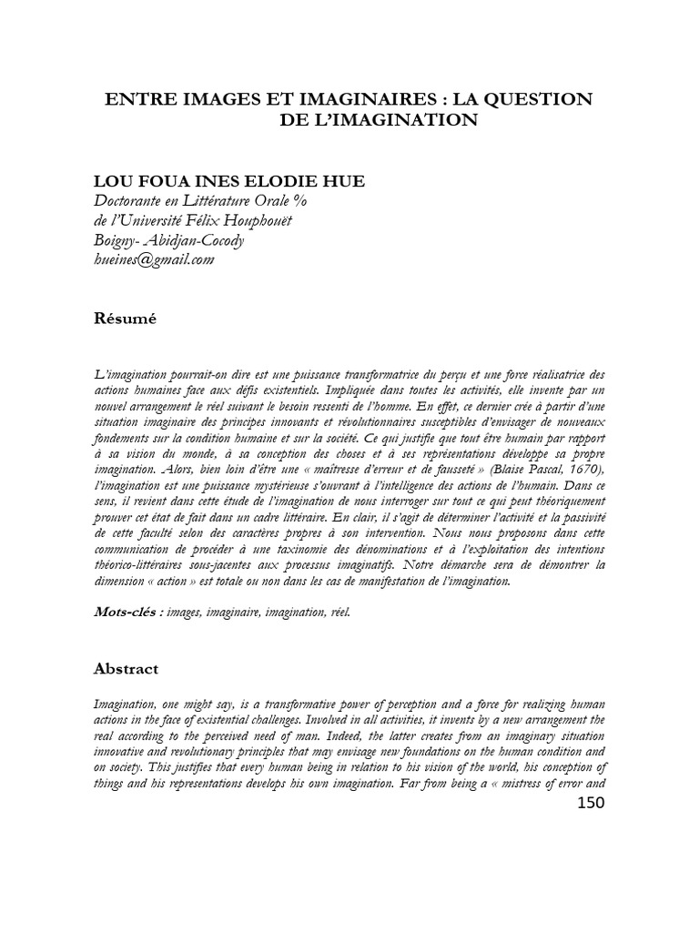 Lou Foua Ines Elodie Hue | PDF | Processus mentaux | Psychologie