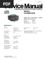 Mazda CQ-MM4570AK: Panasonic Automotive Systems Company