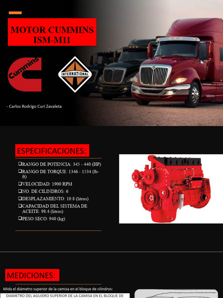 Motor Cummins Ism-M11 | PDF | Propulsión | Máquinas