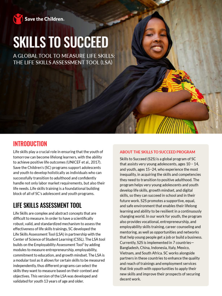 Life Skills Assessment Tool Overview | PDF | Life Skills | Mindset