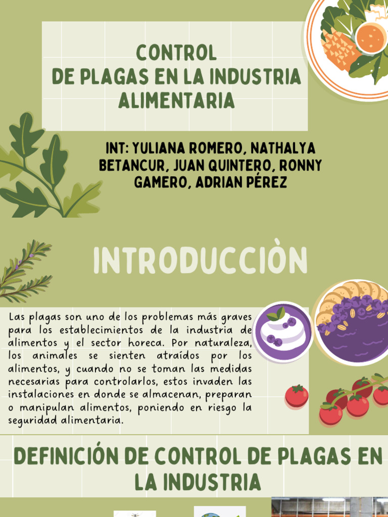 Control de Plagas en la Industria Alimentaria | PDF | Plaga (organismo ...