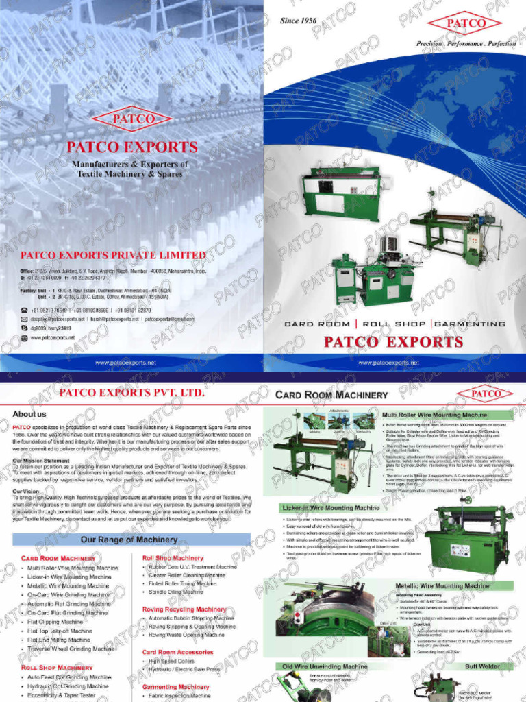 Patco Machinery-1 | PDF