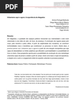 Urbanismo aqui e agora