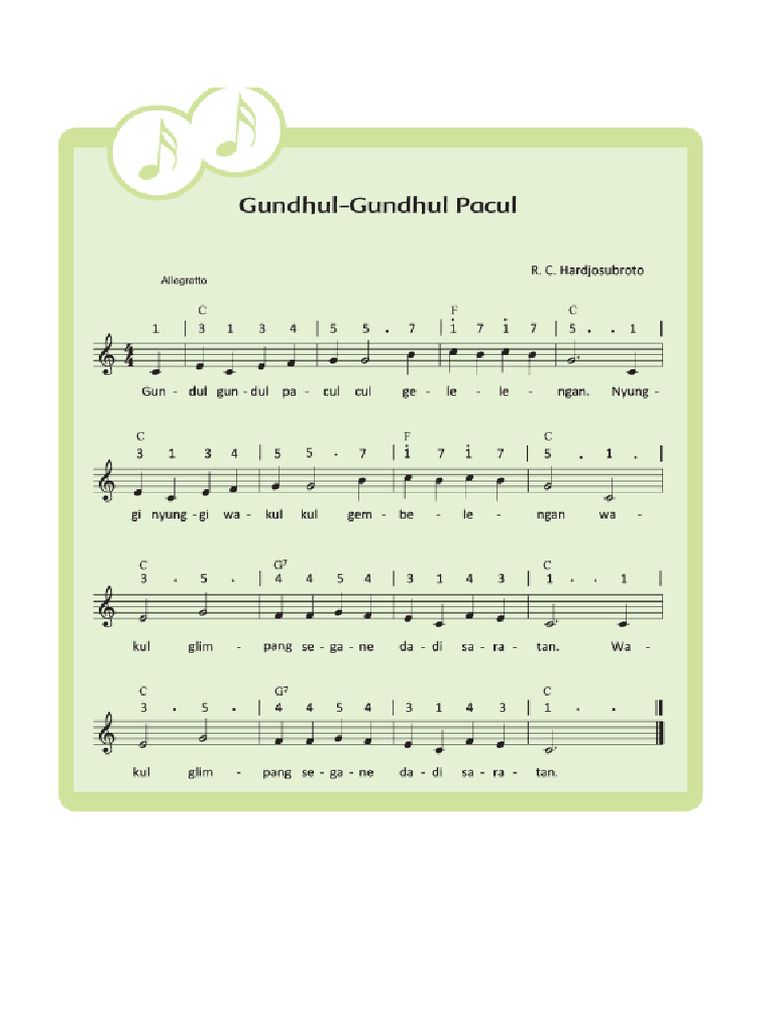 Gundul-Gundul Pacul | PDF