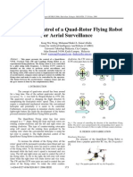 Design and Control of a Quad-Rotor Flying Robot - Copy