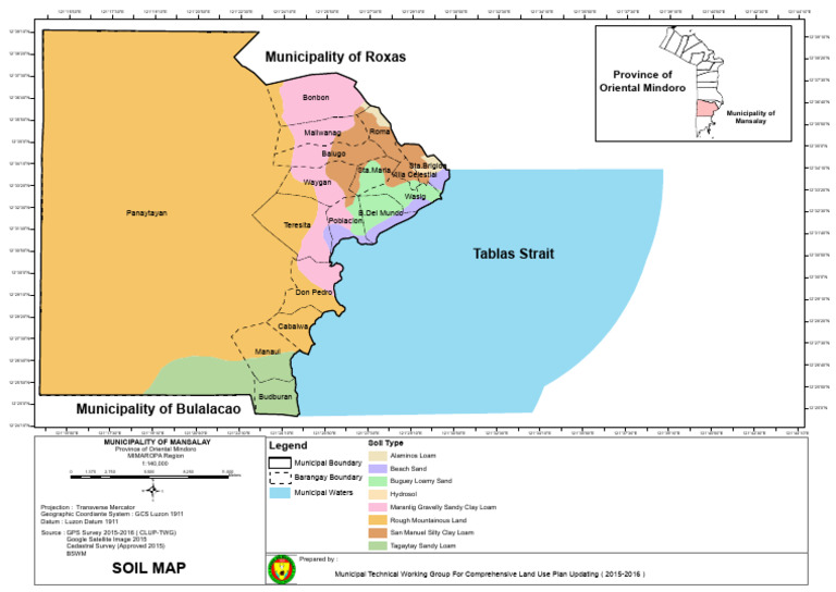 Mansalay SoilMap A3 Fin | PDF | Loam | Geodesy