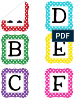 Multi Polka Dot Letters Uppercase